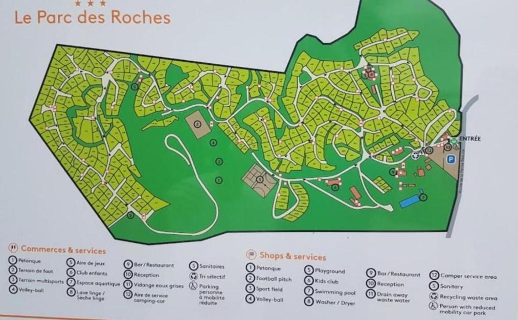 Location Mobil-Home Le Parc Des Roches Saint-Cheron Exterior photo